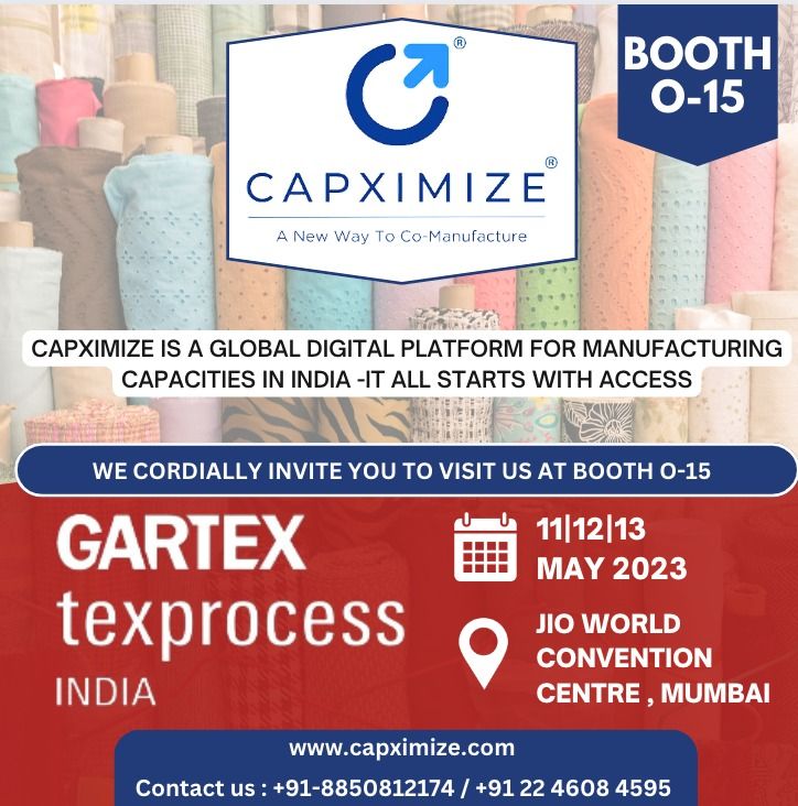 Capximize - exhibitor at Screen Print India - Textile at Gartex Texprocess India.